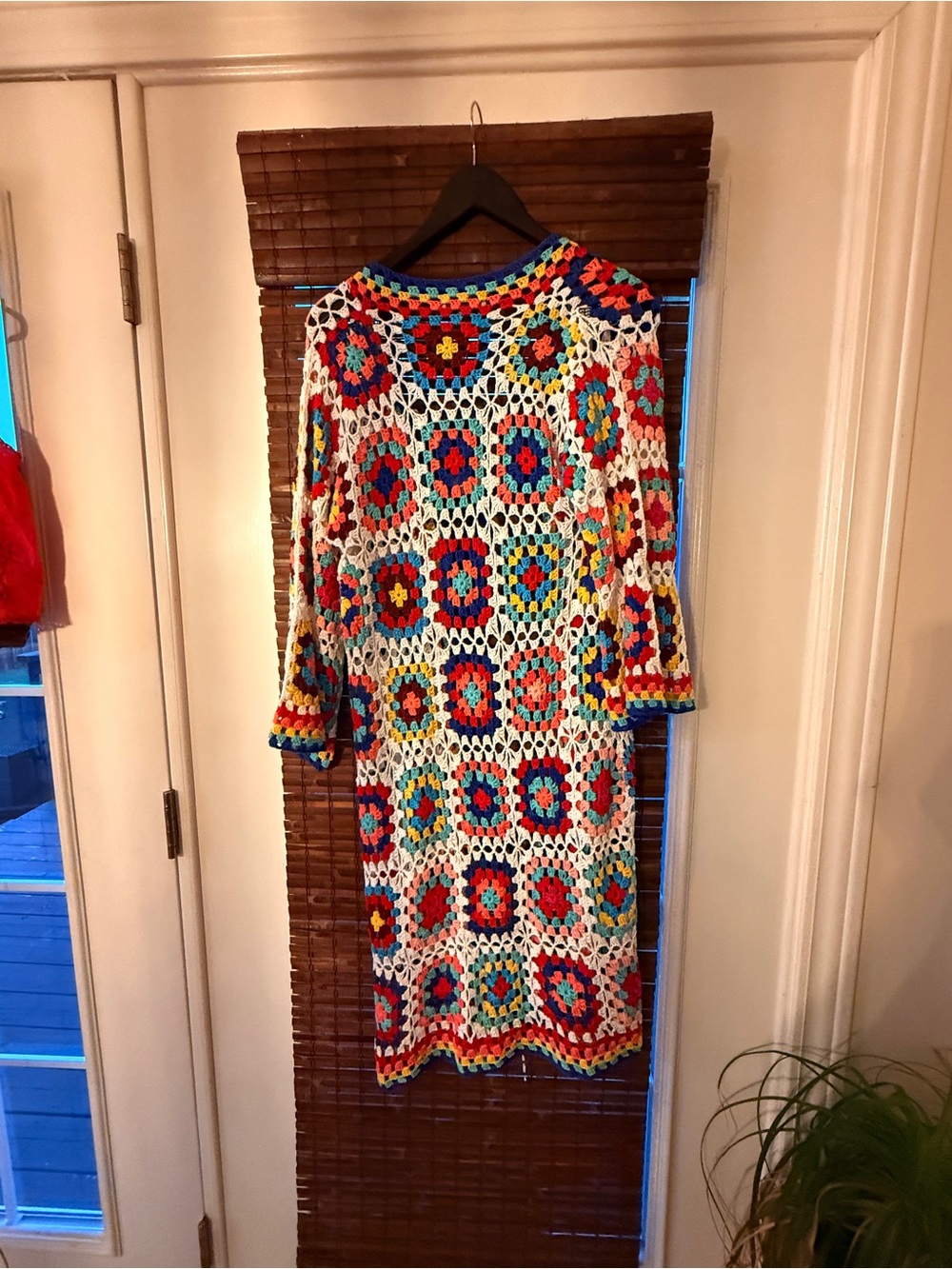 CeZele Multicolor Crochet Long Cardigan - granny square, beautiful piece! OS NWT - Picture 6 of 7